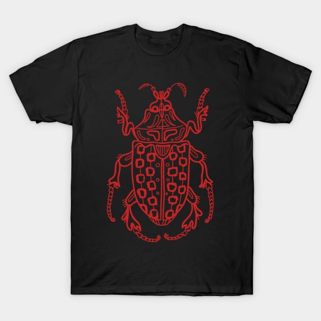 Red beetle T-Shirt by Dream Store